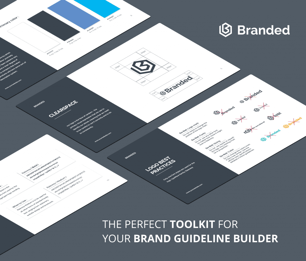 Brand Guideline Builder PowerPoint Presentation Template