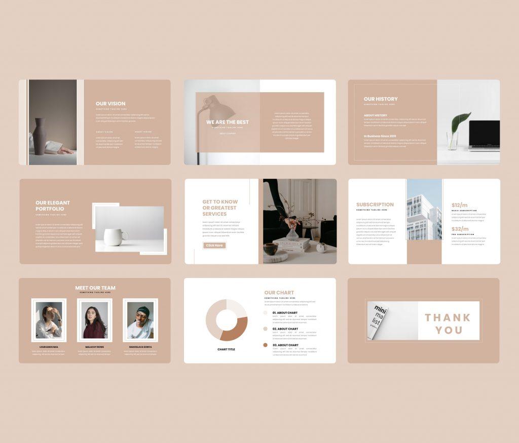 N O Y A – Minimal business PowerPoint Template