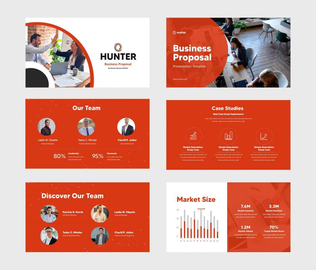 HUNTER Business Proposal - Presentation template