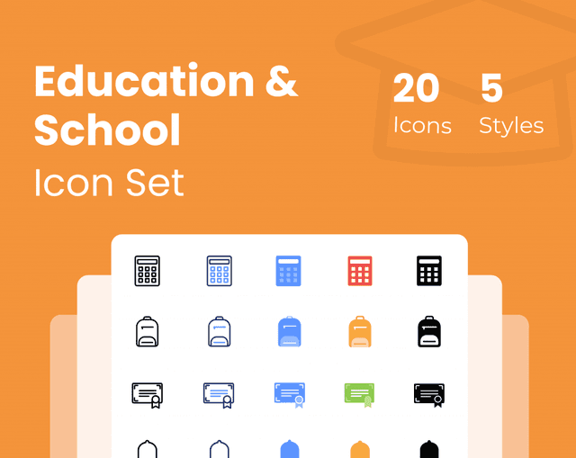 Education & School Icon Set