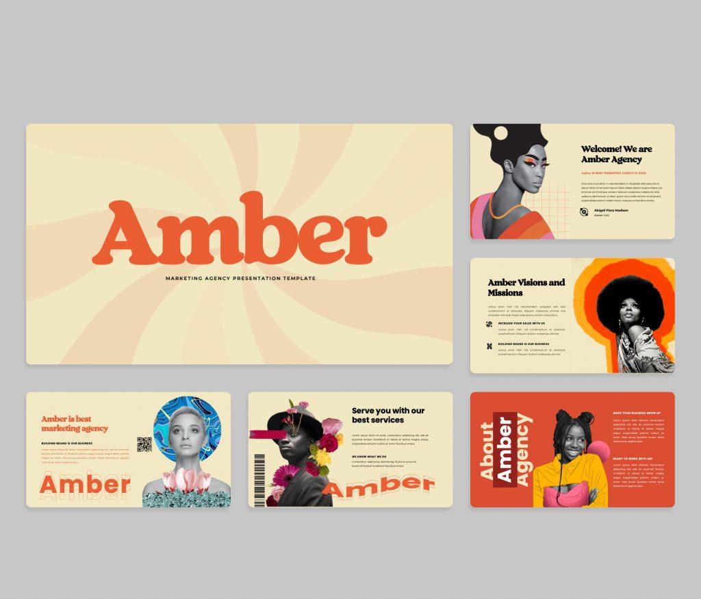 Amber – Marketing Plan PowerPoint Presentation Template