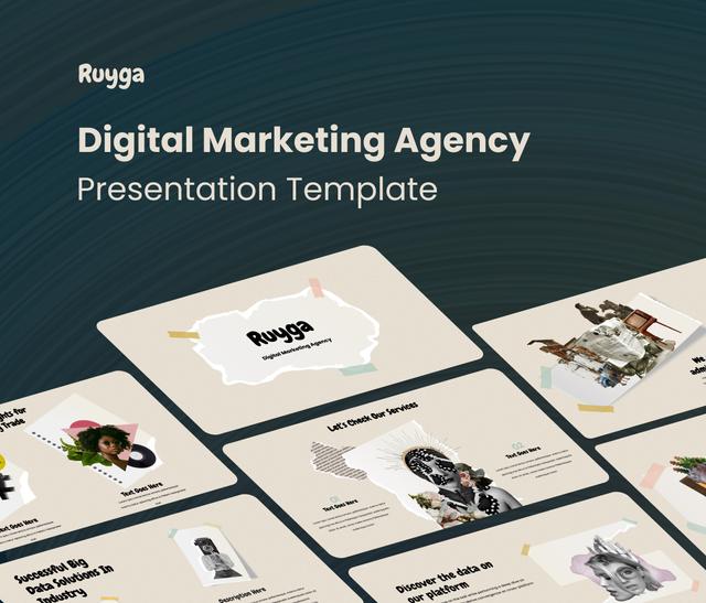 Ruyga – Digital Marketing Agency Presentation Template.