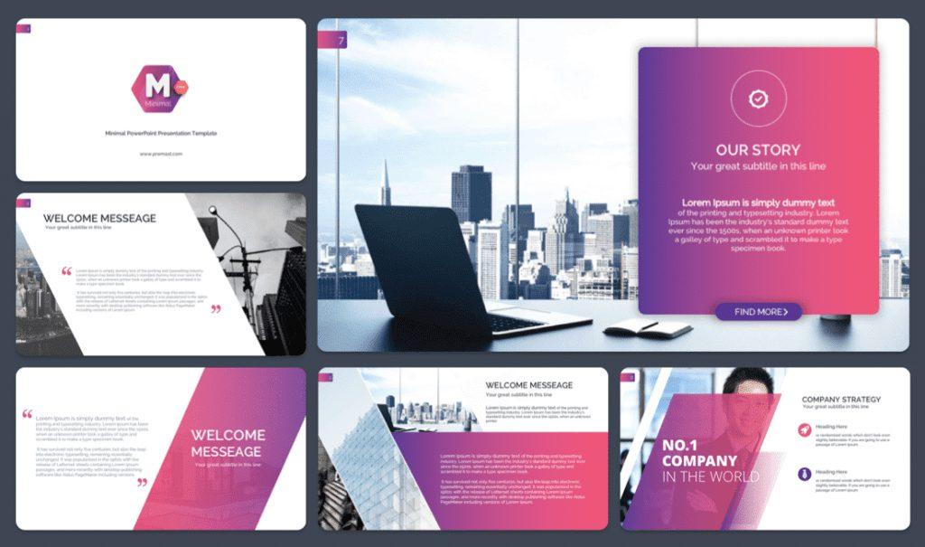 Minimal Business PowerPoint Template - Free Presentation