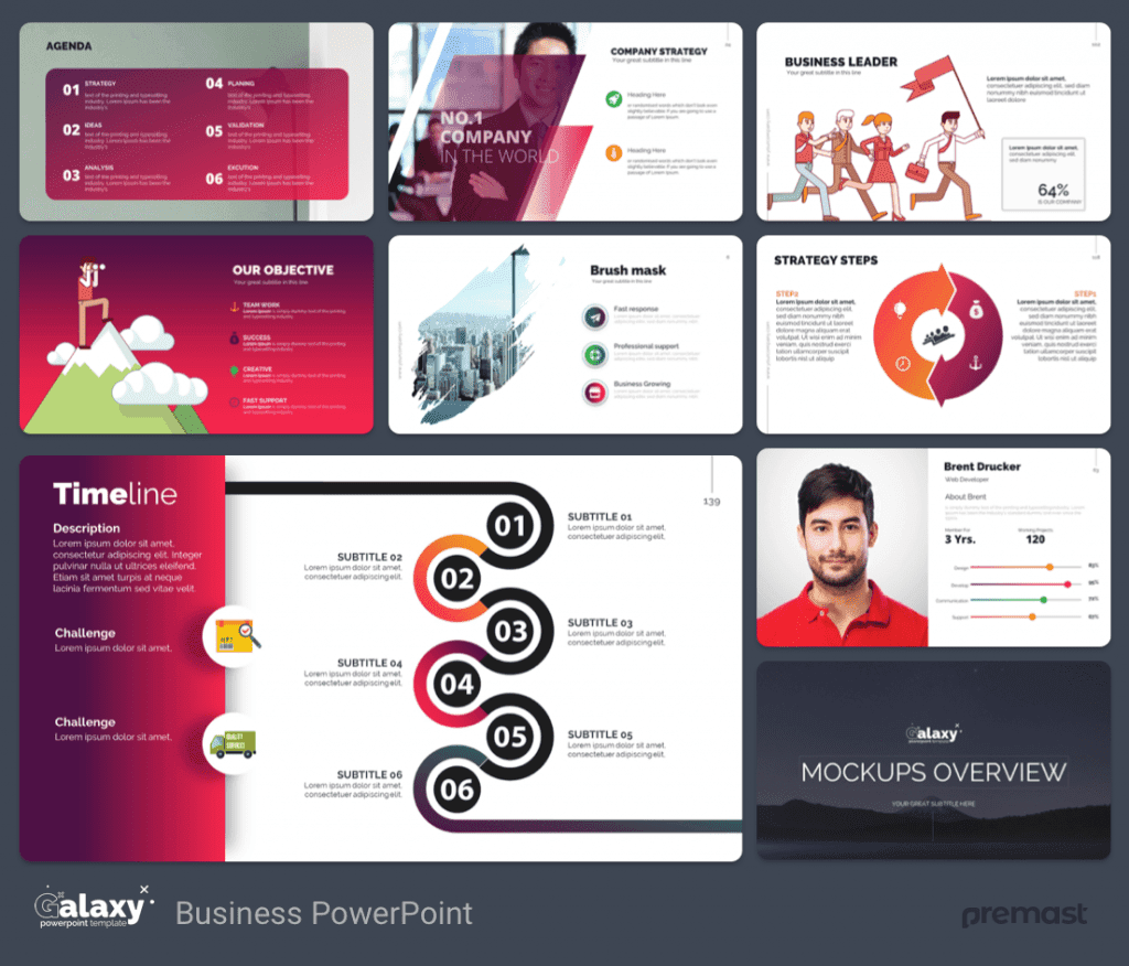Galaxy Pitch Deck PowerPoint Template