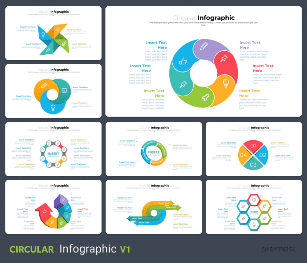 Circular Infographic PowerPoint Template - Free PPT Slides