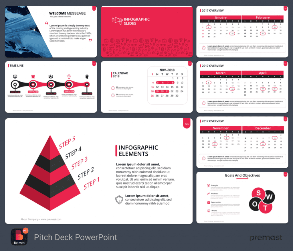 Belivon 2018 Pitch Deck PowerPoint Template