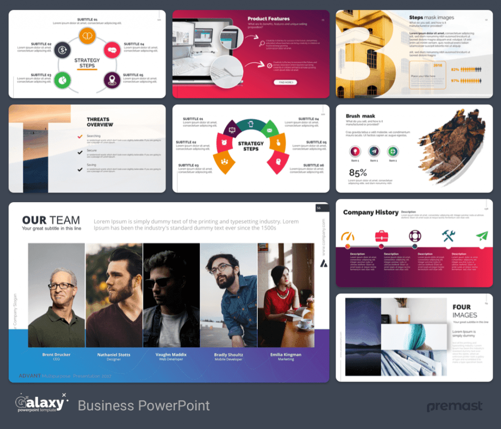 Galaxy Pitch Deck PowerPoint Template