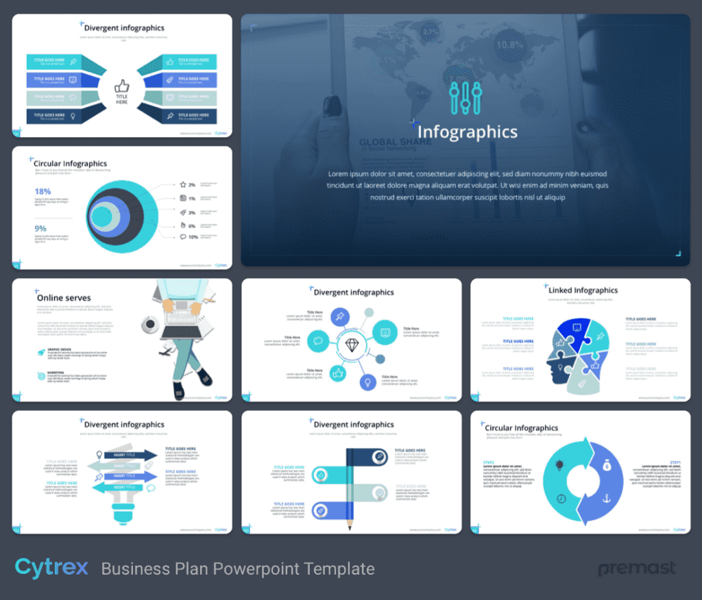 Cytrex - Business Plan PowerPoint Template