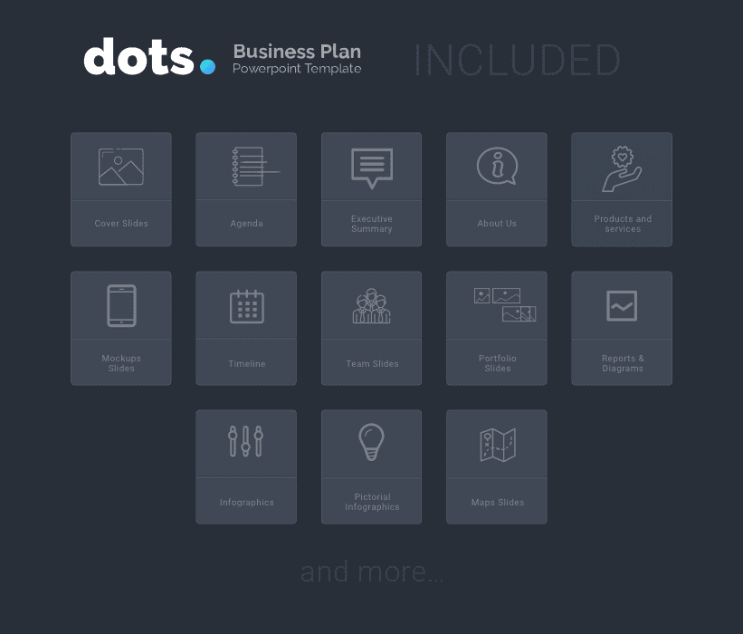 dots Business Plan PowerPoint Template