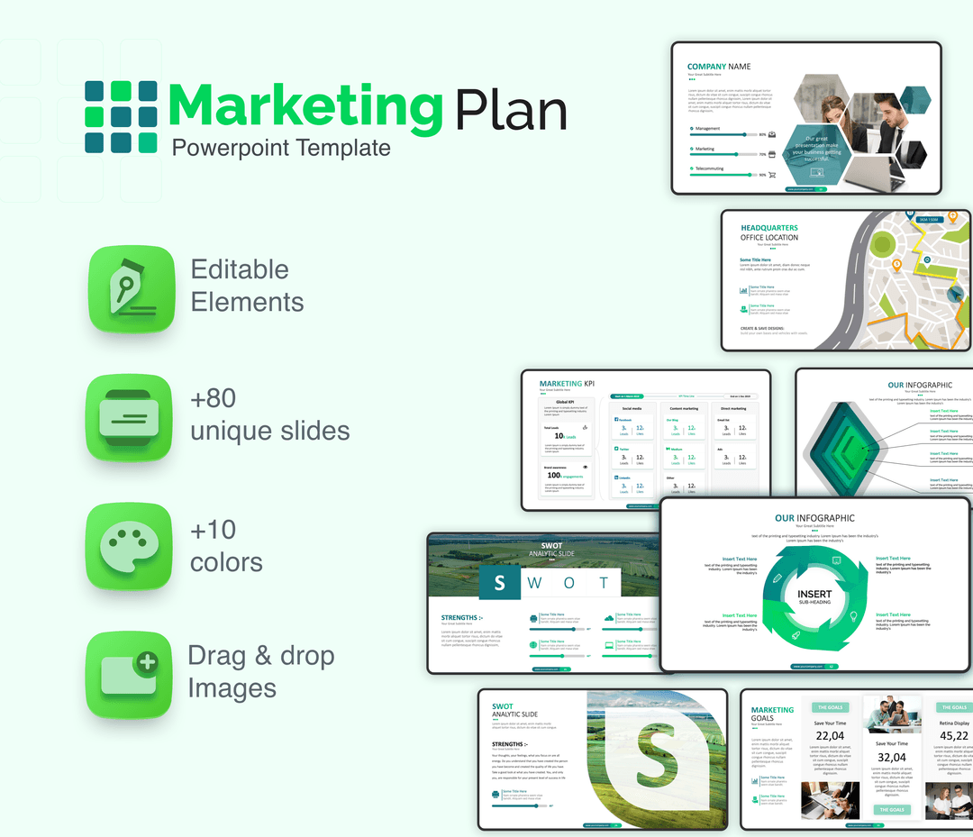 marketing plan PPT presentation templates