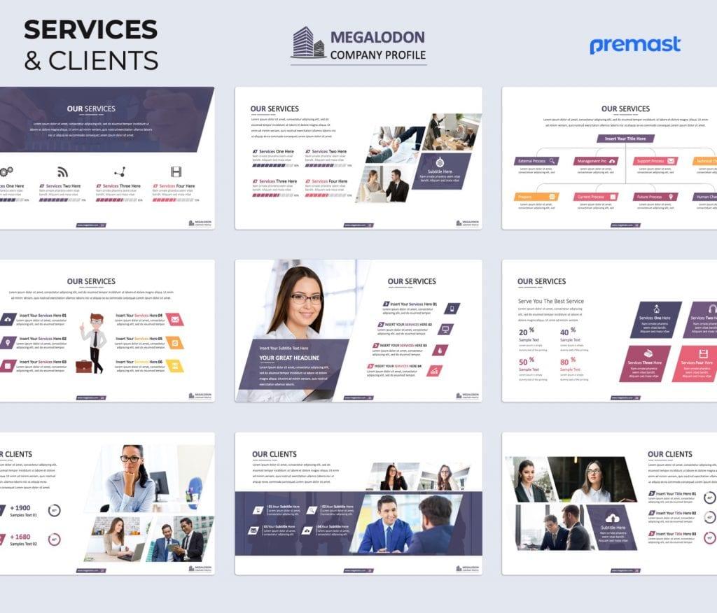 Megalodon Company Profile PowerPoint Presentation Template