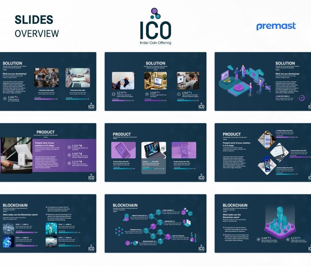 ICO Business Plan Presentation PowerPoint Template