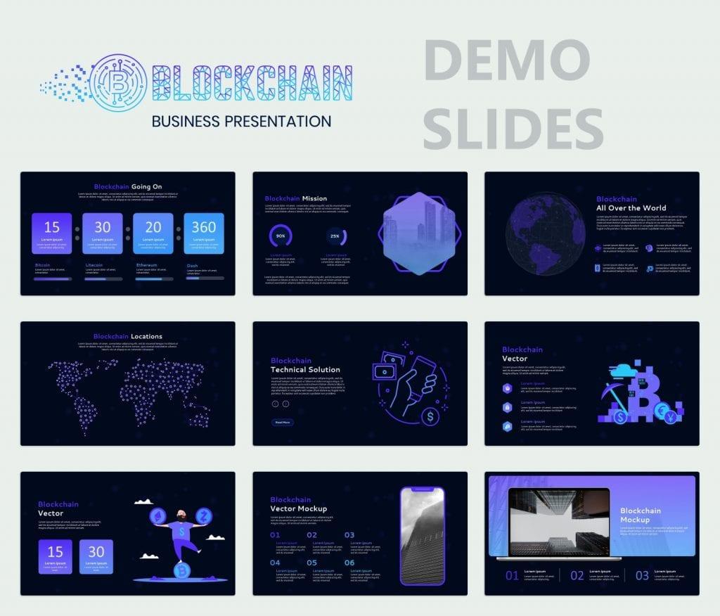 Blockchain PPT Business Presentation Template