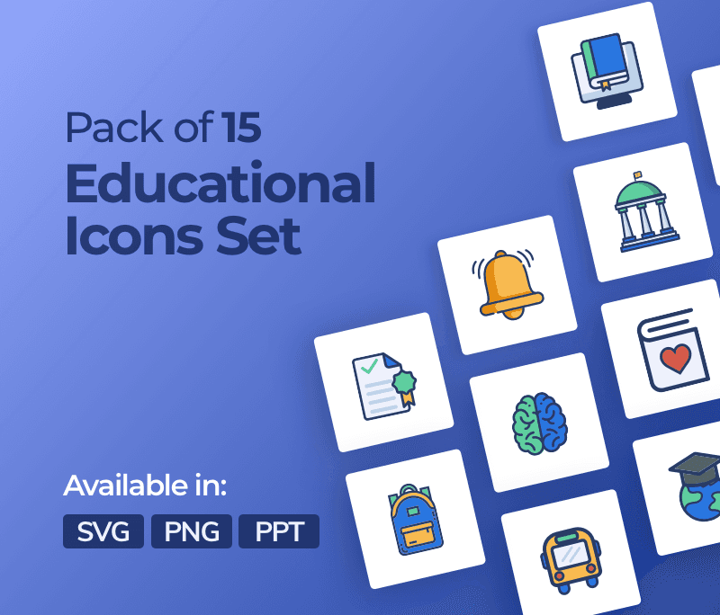 15 Education Icons Pack