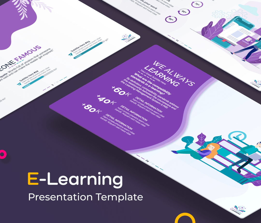 e-learning PowerPoint template