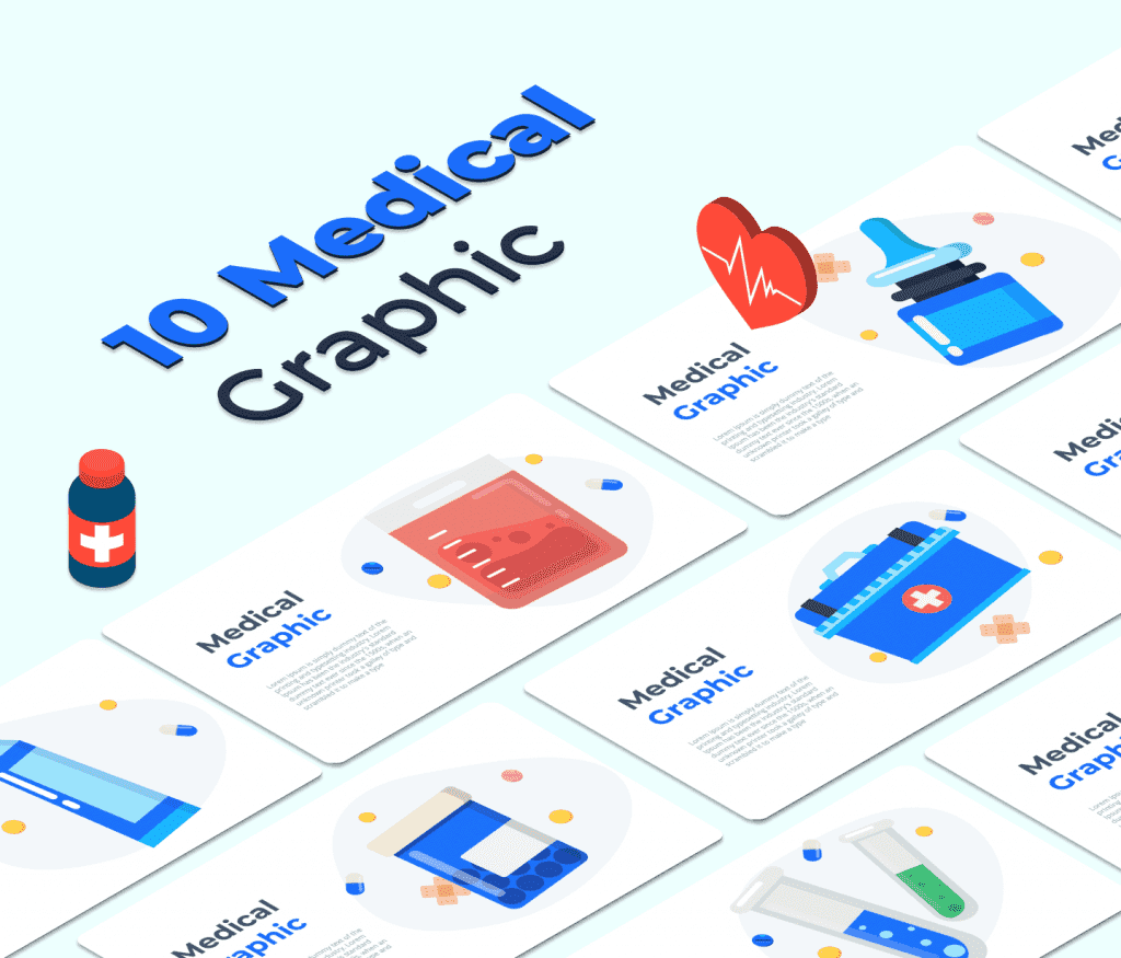 10 medical graphic PowerPoint slides