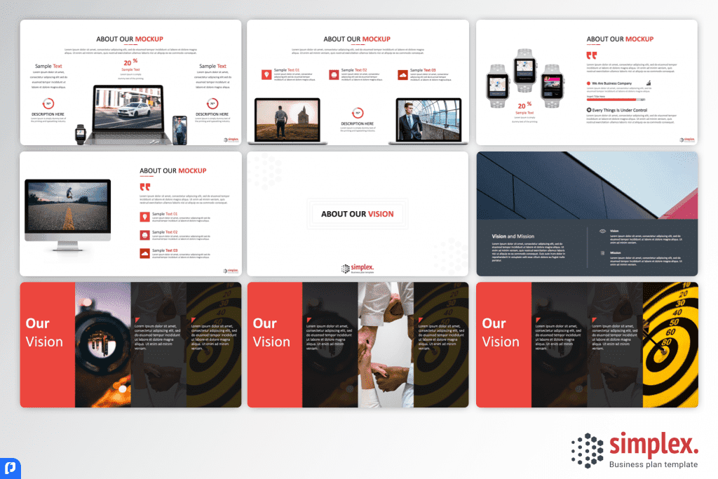 Simplex Business Plan PowerPoint Template