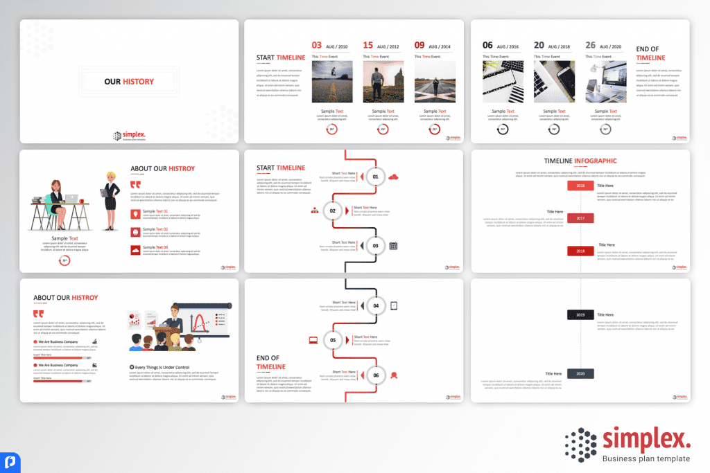 Simplex Business Plan PowerPoint Template