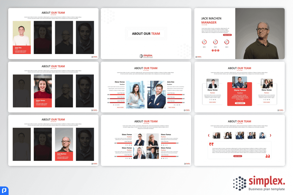 Simplex Business Plan PowerPoint Template