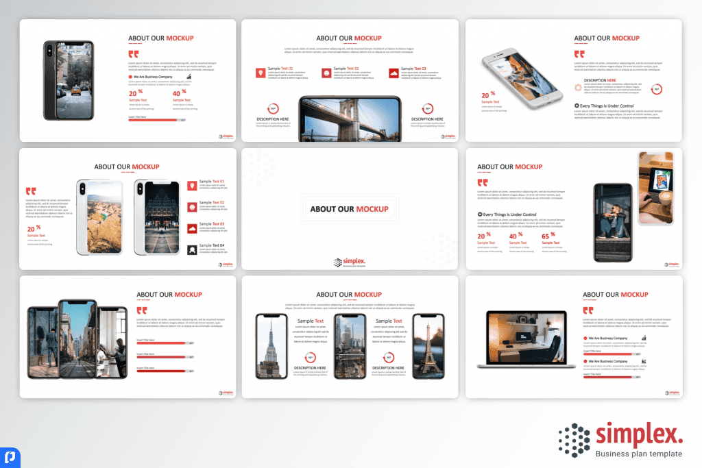 Simplex Business Plan PowerPoint Template