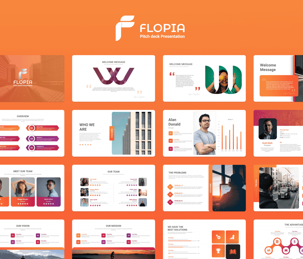 Flopia Pitch Deck Presentation Template