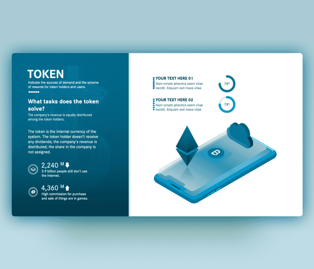 ICO Token - Free Crypto PowerPoint Slide Template