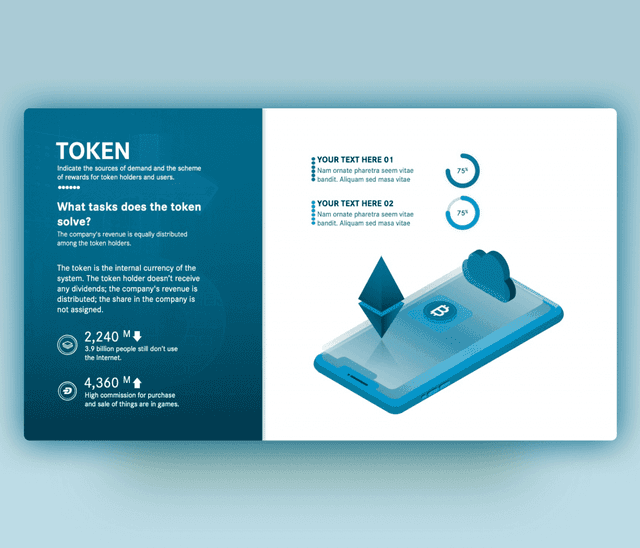 ICO Token – Free Crypto PowerPoint Slide Template