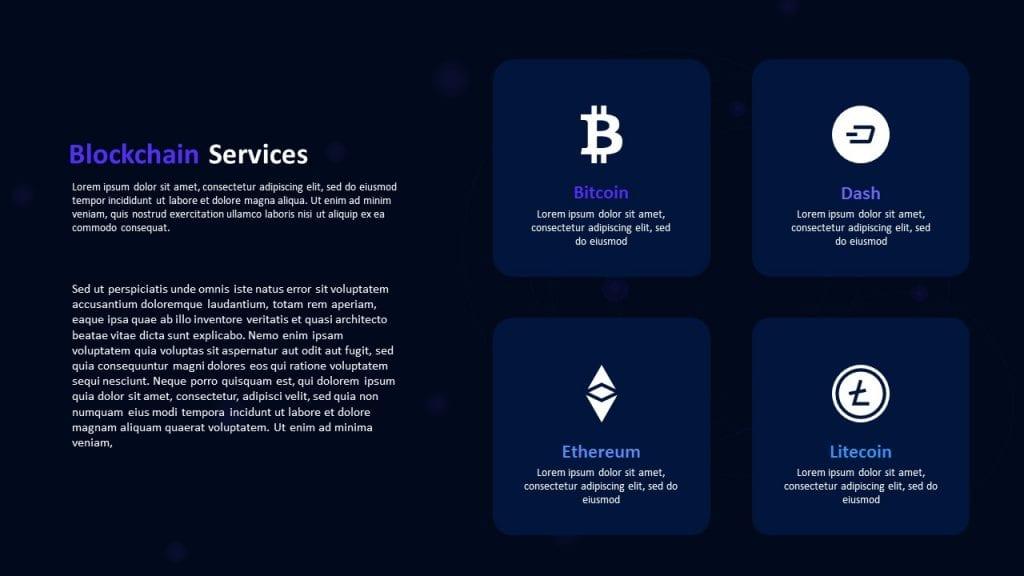 Blockchain and Cryptocurrency PowerPoint Template Free PPT