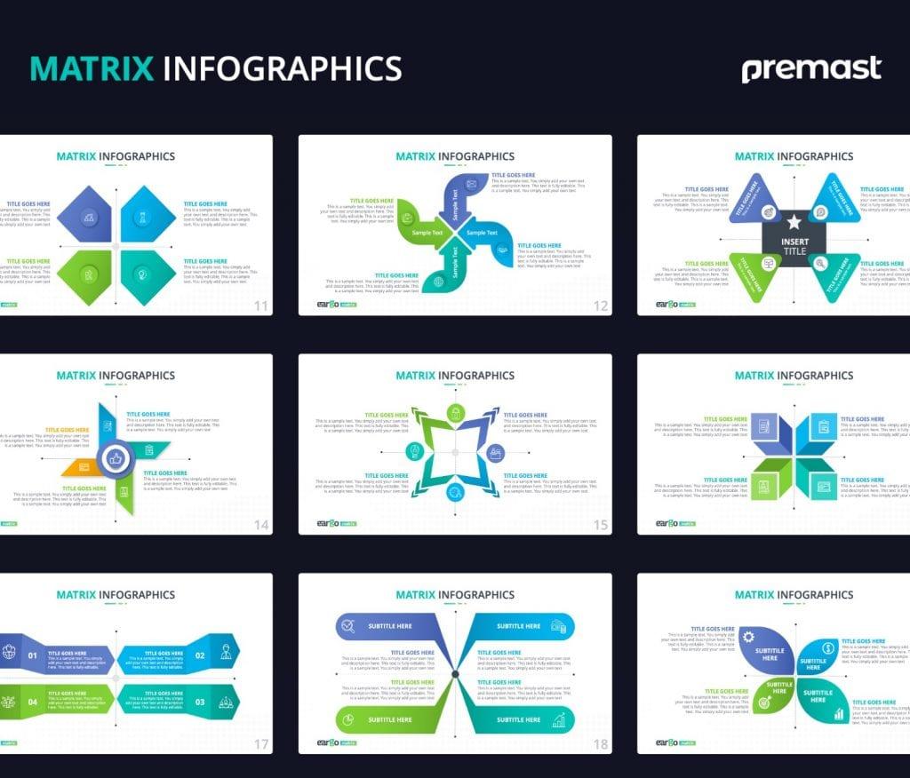 Eargo Matrix Infographics PowerPoint Template