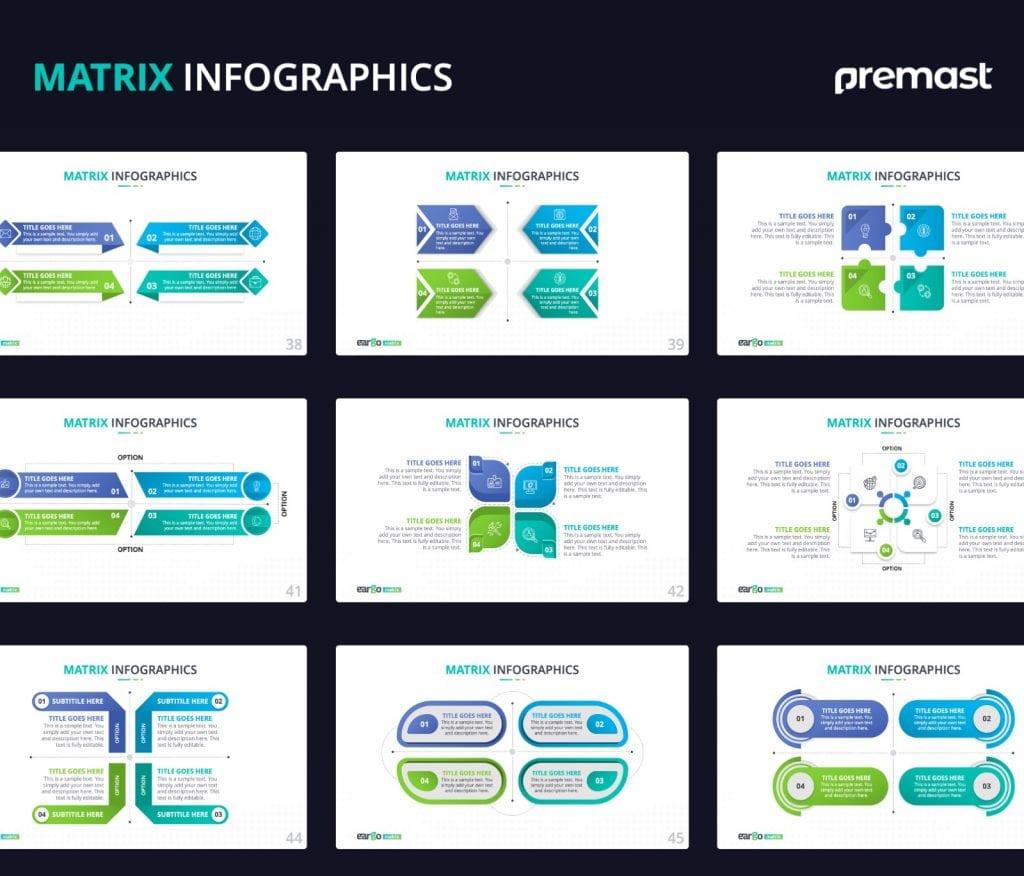 Eargo Matrix Infographics PowerPoint Template