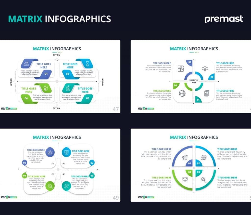 Eargo Matrix Infographics PowerPoint Template