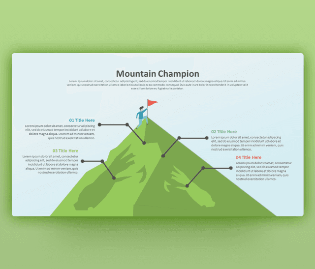 Mountain Champion PowerPoint Template