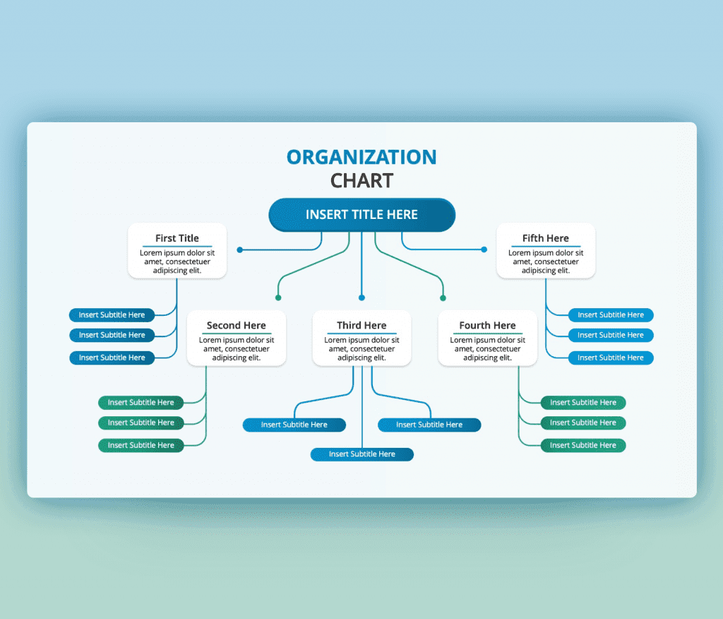 organizational hierarchy chart template