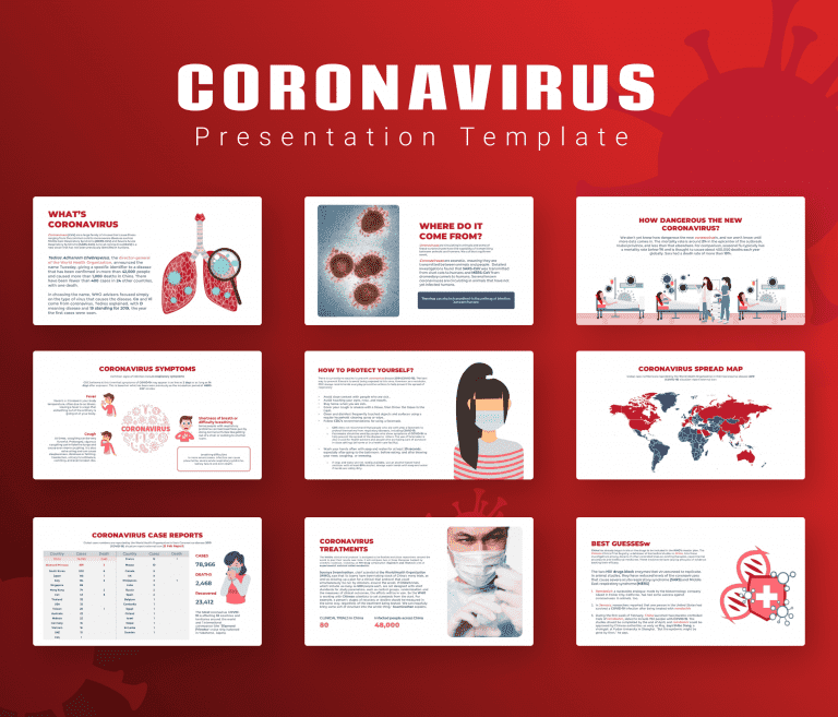 corona virus ppt template