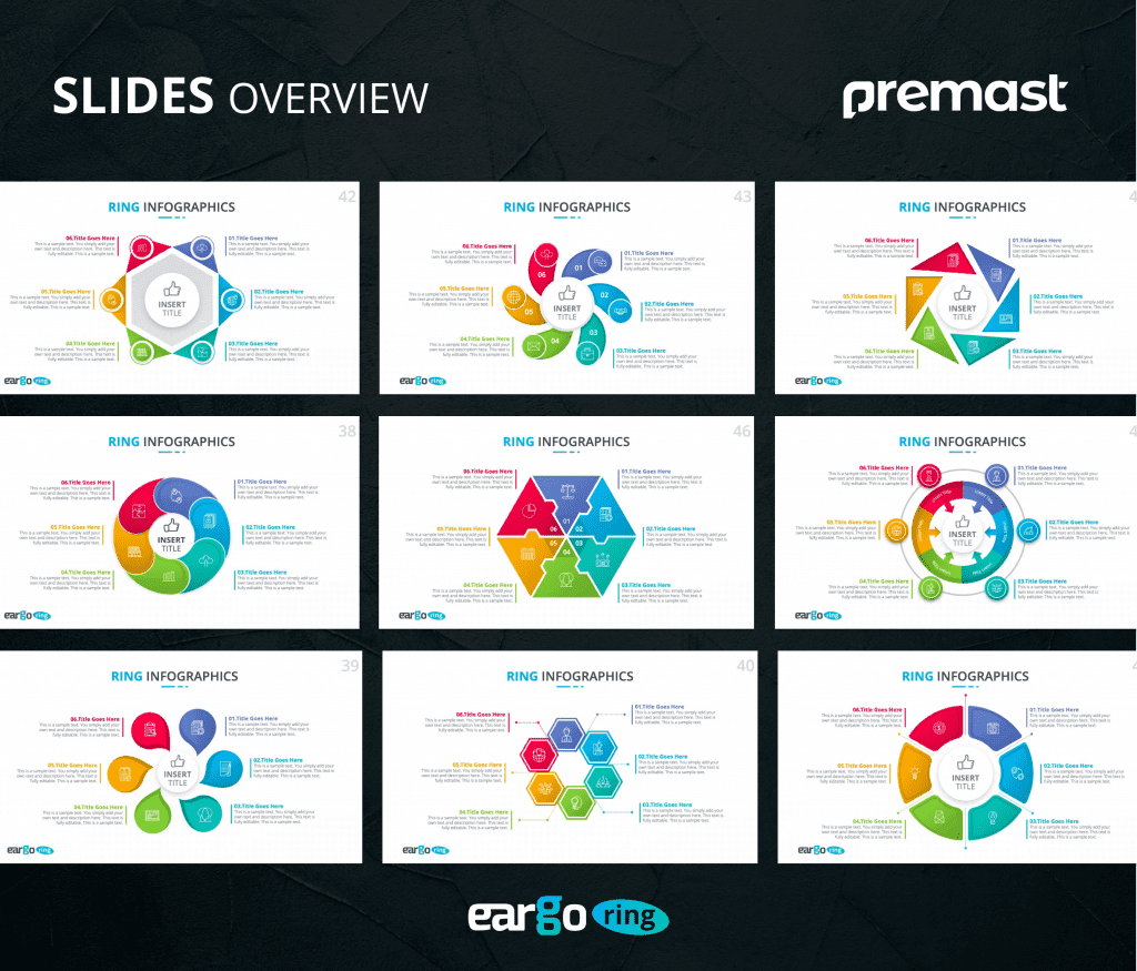 Eargo Ring – Circular Infographics PPT Templates