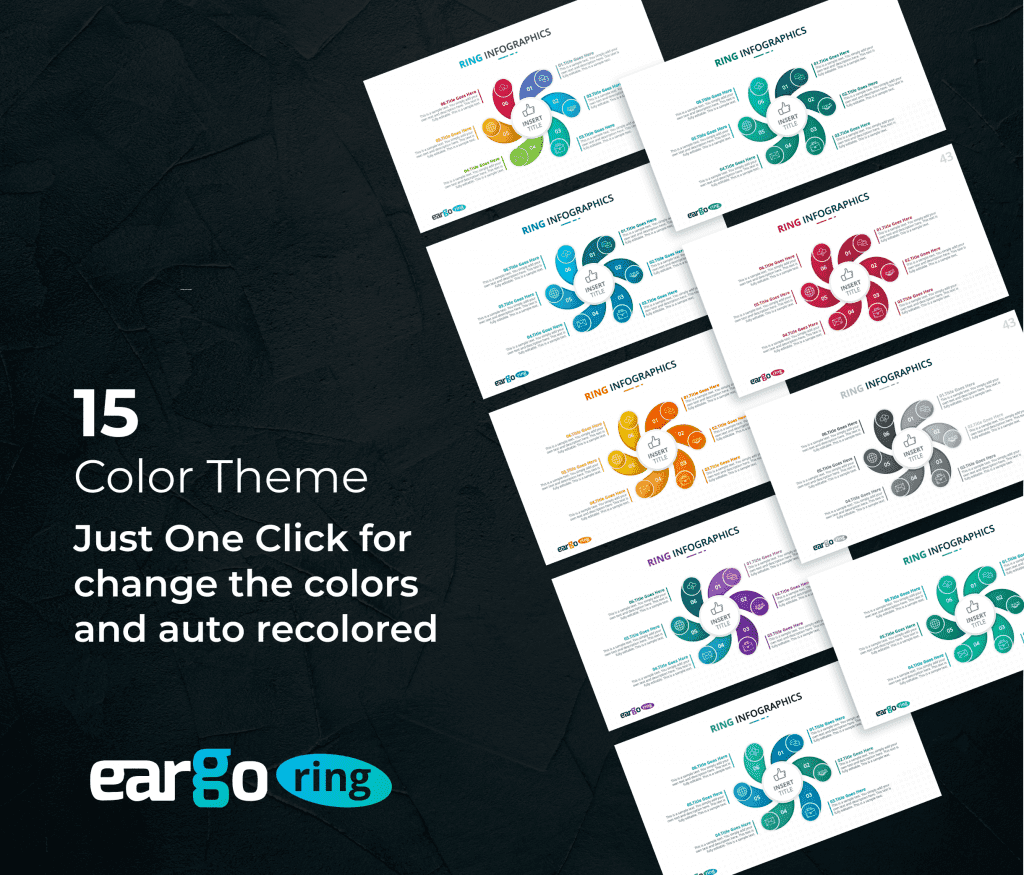 Eargo Ring – Circular Infographics PPT Templates