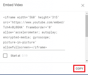 embed a youtube video in powerpoint