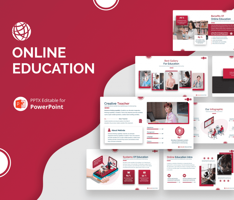 online education PowerPoint template