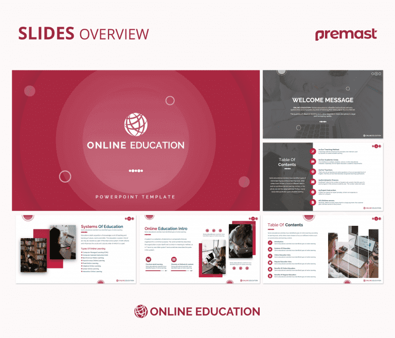 online education PowerPoint template