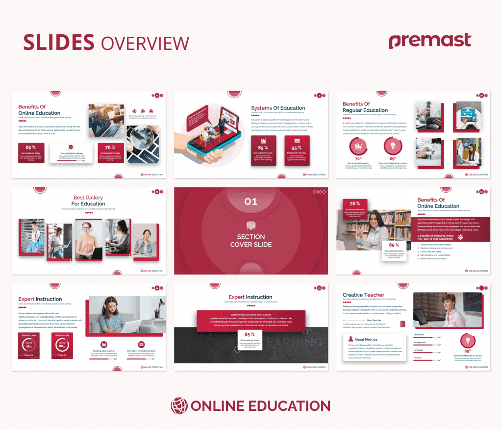 Online Education PowerPoint Presentation Template