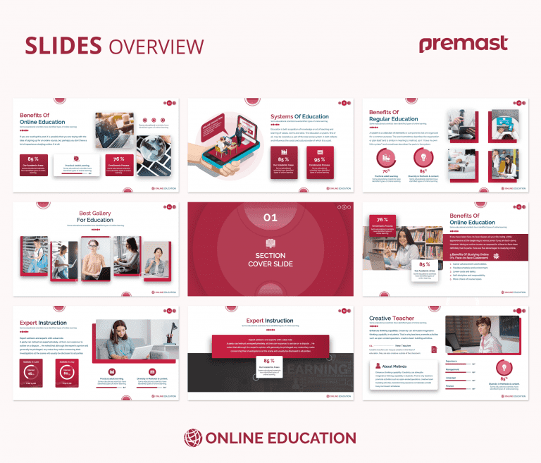 online education powerpoint template