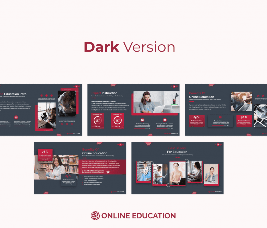 Online Education PowerPoint Presentation Template