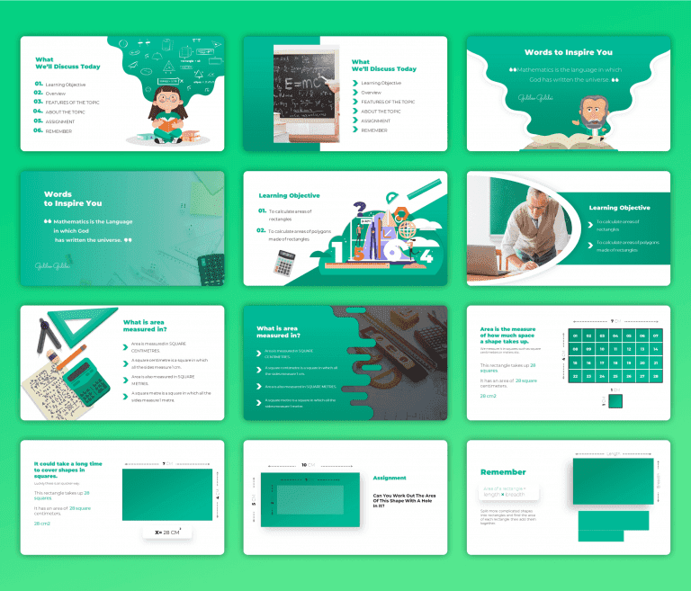math powerpoint template