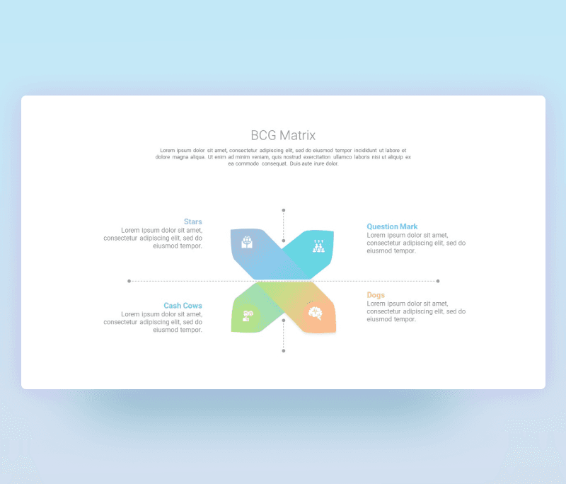 Modern BCG Matrix Template for PowerPoint