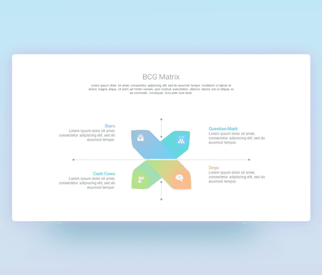 Modern BCG Matrix Template for PowerPoint