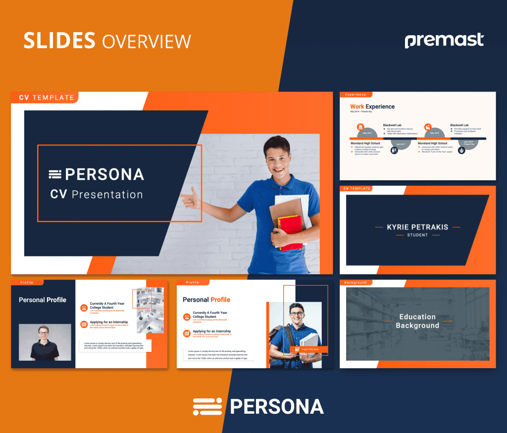 PERSONA – Professional CV PowerPoint Template