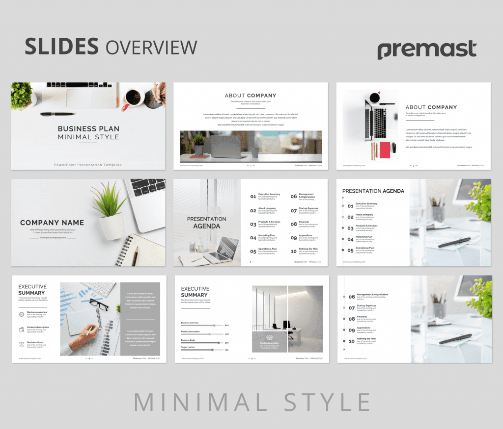 Minimal Style Business Plan PowerPoint Presentation