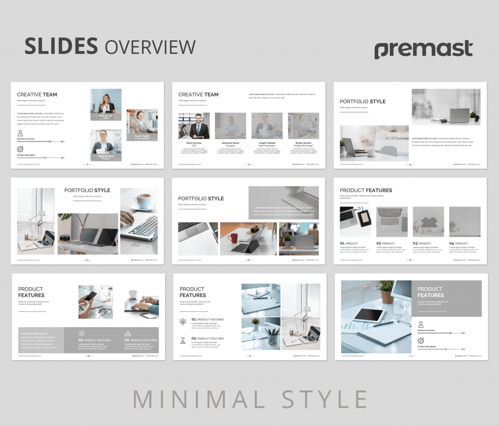 Minimal Style Business Plan PowerPoint Presentation