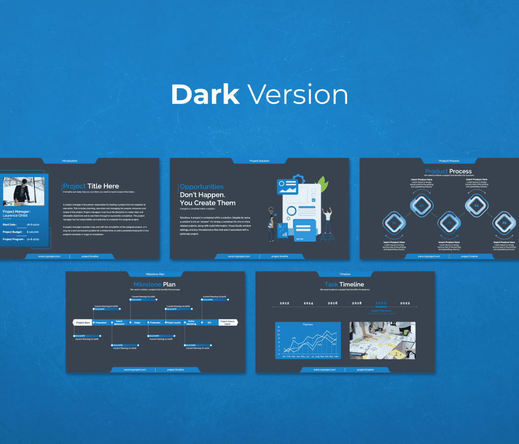 Project Timeline Report PowerPoint Presentation Template