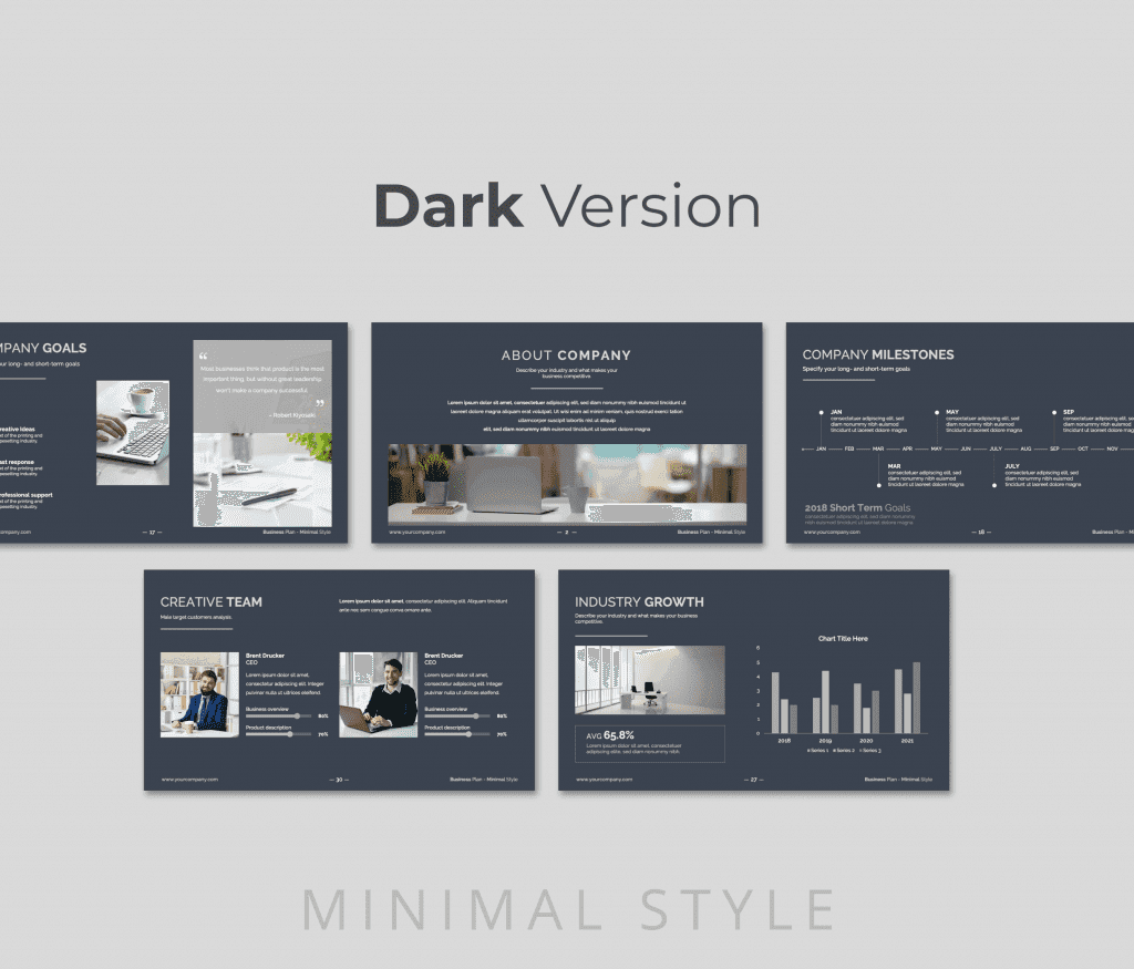 Minimal Style Business Plan PowerPoint Presentation